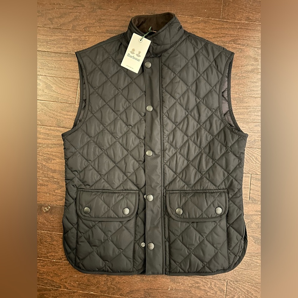 Barbour Lowerdale Gilet Men’s Vest Size L in Black New with Tags